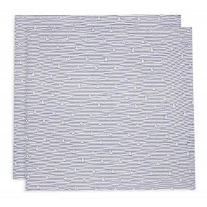 Plienky zavinovacie 2ks 115x115 cm Miffy Stripe Navy