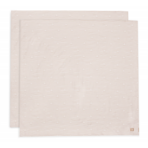 Plienky zavinovacie 2ks 115x115 cm Miffy Stripe Biscuit