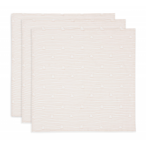Plienky 3 ks 70x70 cm Miffy Stripe Biscuit