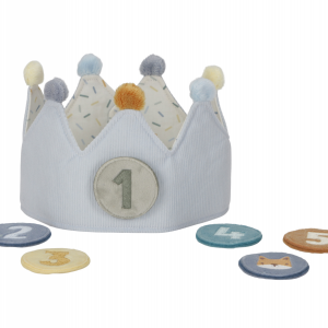 Narodeninová korunka s číslami Blue