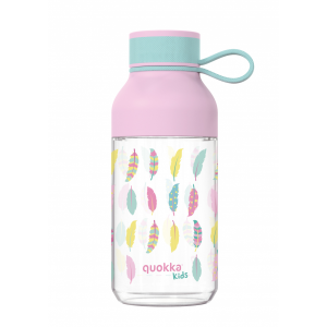 Plastová fľaša Ice Kids s pútkom Feathers 430 ml