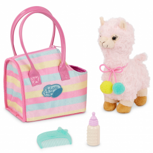 Lama v taške Sparkly Stripes Bag