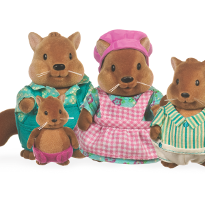 Rodina veveričiek Bushytail