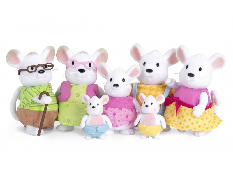 Rodina myší so starými rodičmi Nibblekin