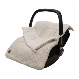 Fusak do autosedačky Check Knit Oatmeal