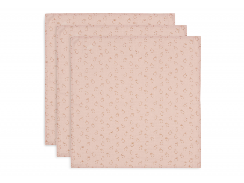 Plienky 3 ks 70x70 cm Miffy Silhouettes Wild Rose