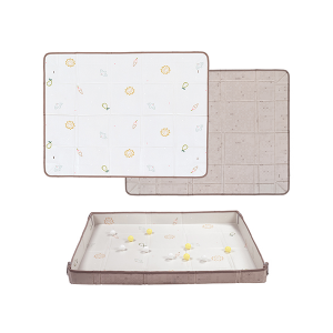 Hracia podložka penová s loptičkami Brown Beige