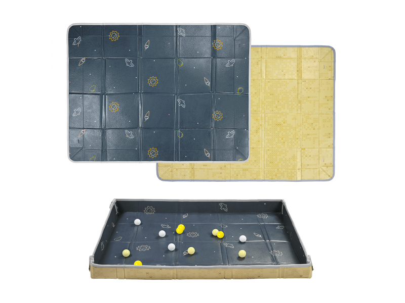 Hracia podložka penová s loptičkami Blue Yellow