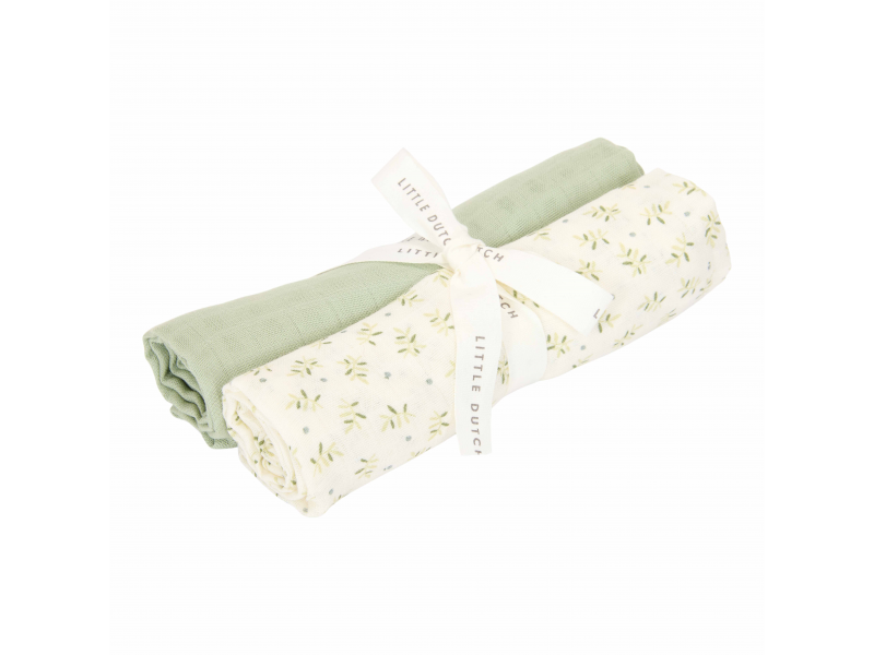 Plienky 70x70cm Blueberry Leaves & Sage 2 ks