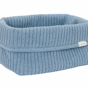 Košík pletený veľký Pure Denim Blue