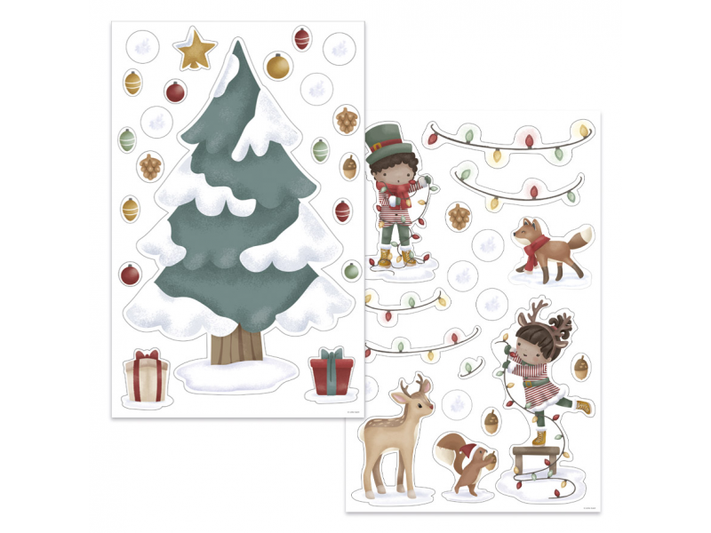 Samolepky na okno Vianočný stromček