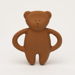 Hryzátko prírodný kaučuk medvedík Caramel