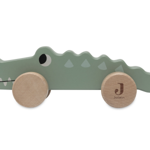 Krokodíl na kolieskach drevený Jungle Jambo