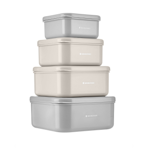 Súprava boxov na desiatu 4 ks Kitty Cat Grey