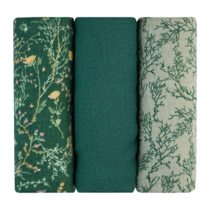 Plienky mušelínové 75x75 cm 3ks Secret Garden Green