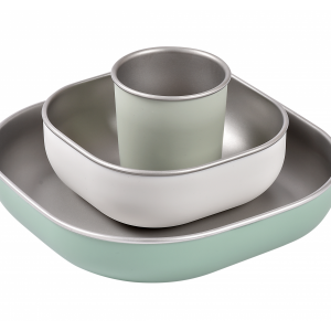 Jedálenská sada nerez 3-dielna Sage Green