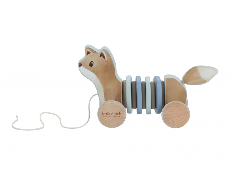 Ťahacia líška drevená Forest Friends