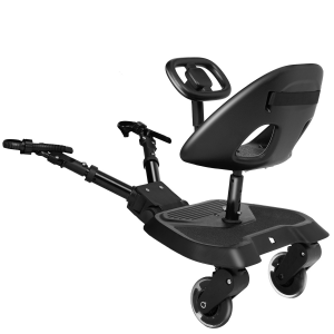 Stúpadlo ku kočíku so sedátkom Ally XL Black