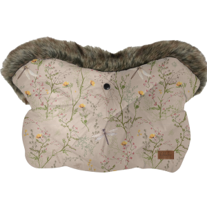 Rukavice na kočík Luxury Secret Garden Beige