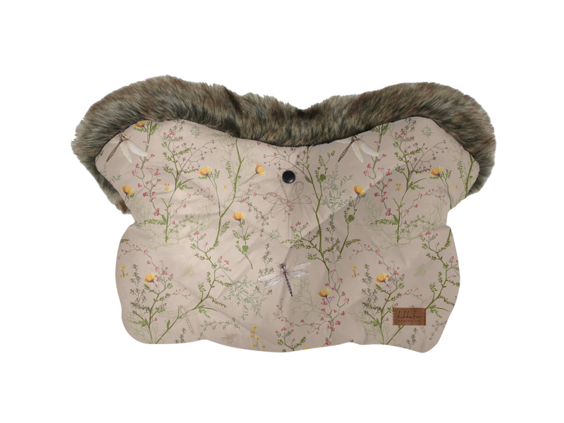 Rukavice na kočík Luxury Secret Garden Beige