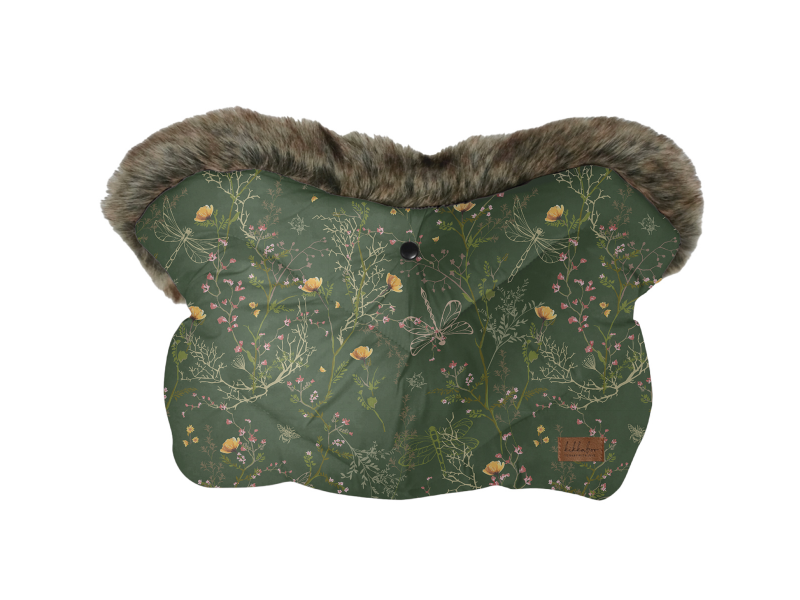 Rukavice na kočík Luxury Secret Garden Green