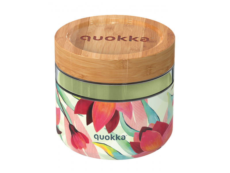 Sklenená nádoba na jedlo Deli Spring 820 ml