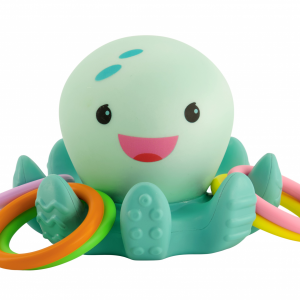 Svietiaca chobotnica s krúžkami do kúpeľa