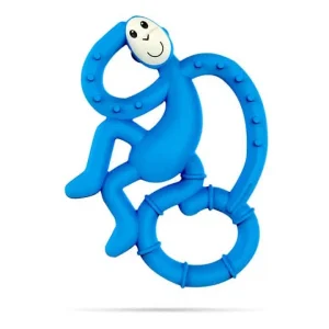 MINI MONKEY HRYZÁTKO S ANTIMIKROBIÁLNYM POVRCHOM BIOCOTE MODRÉ