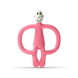HRYZÁTKO A ZUBNÁ KEFKA MATCHSTICK MONKEY TEETHER PINK