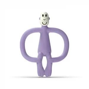 HRYZÁTKO A ZUBNÁ KEFKA MATCHSTICK MONKEY TEETHER PURPLE