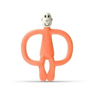 HRYZÁTKO A ZUBNÁ KEFKA MATCHSTICK MONKEY TEETHER ORANGE