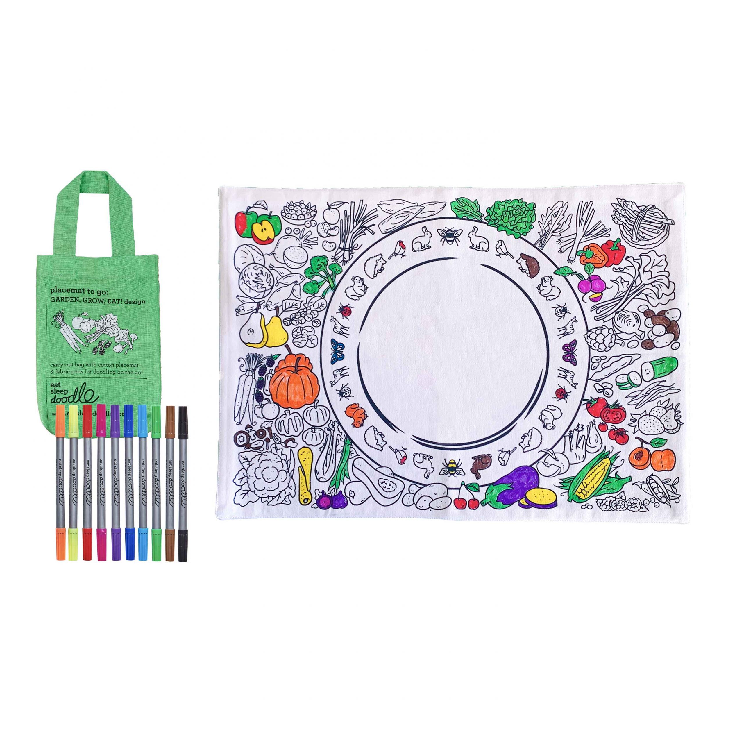 Prestieranie na vyfarbenie Garden, grow, eat! Vymaľuj a oper