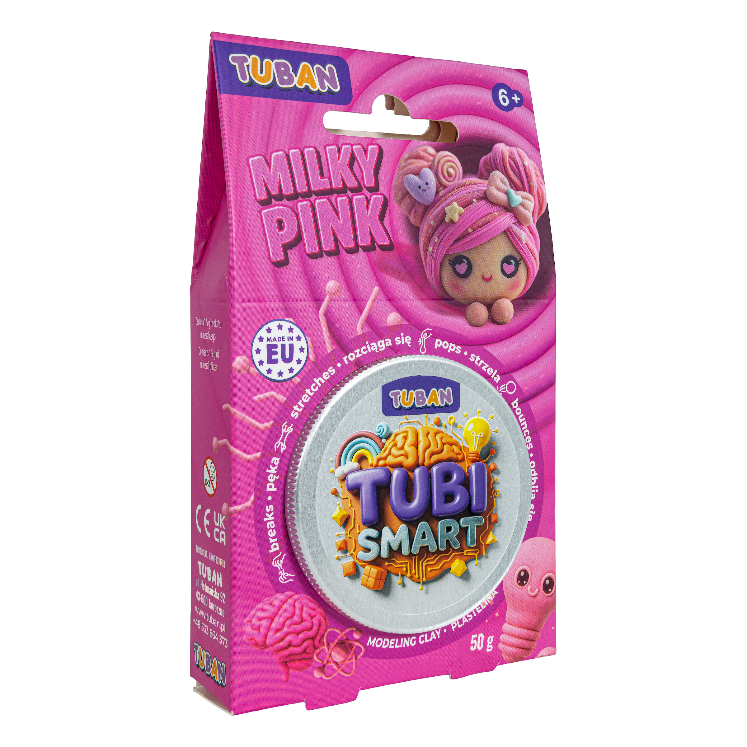 Tubi Smart Modelovacia hmota Milky Pink 50 g