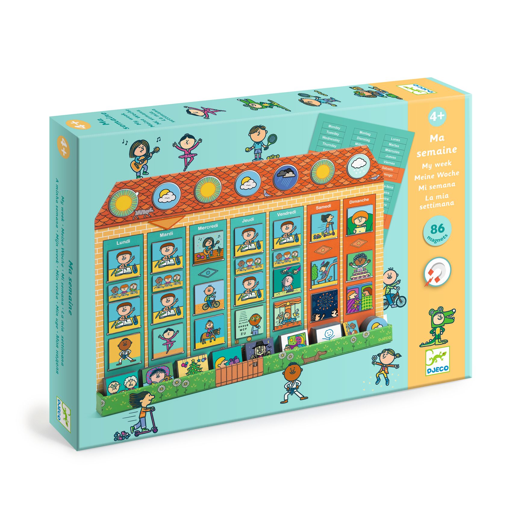 Edukačná hra plánovania týždenných aktivít Môj týždeň