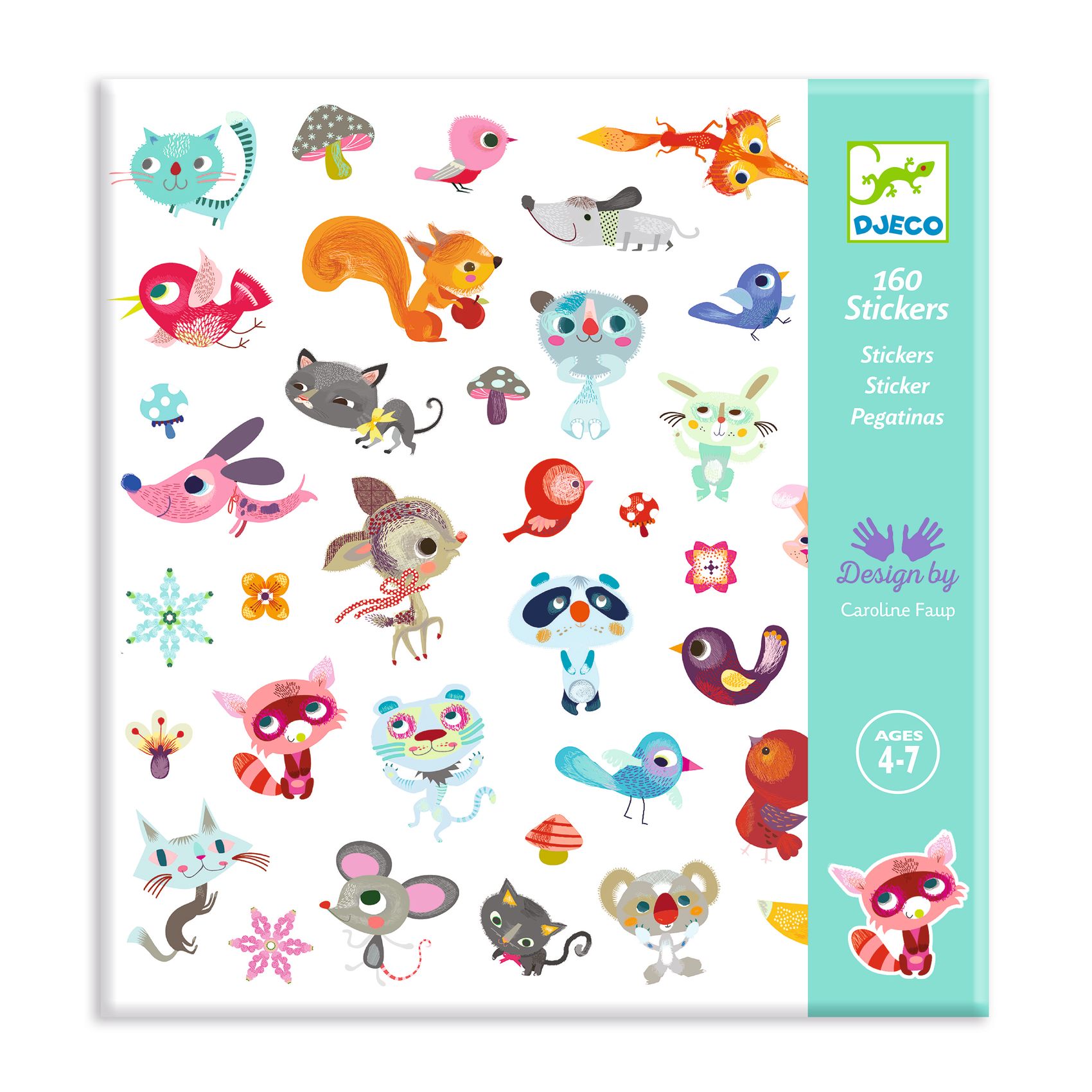 Samolepky Malí kamaráti 160 ks