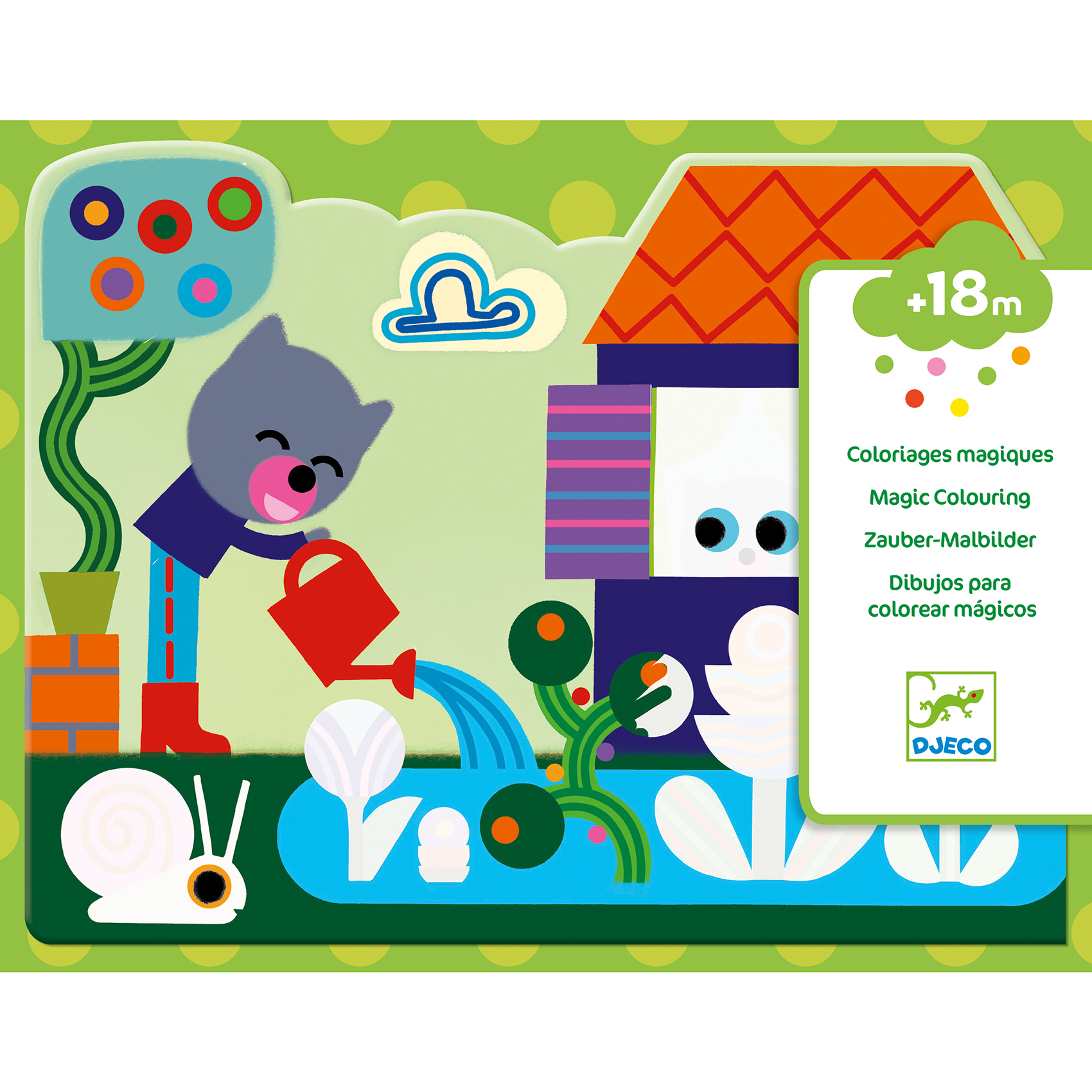 Magické vyfarbovanie vodou Ukrytí v záhrade