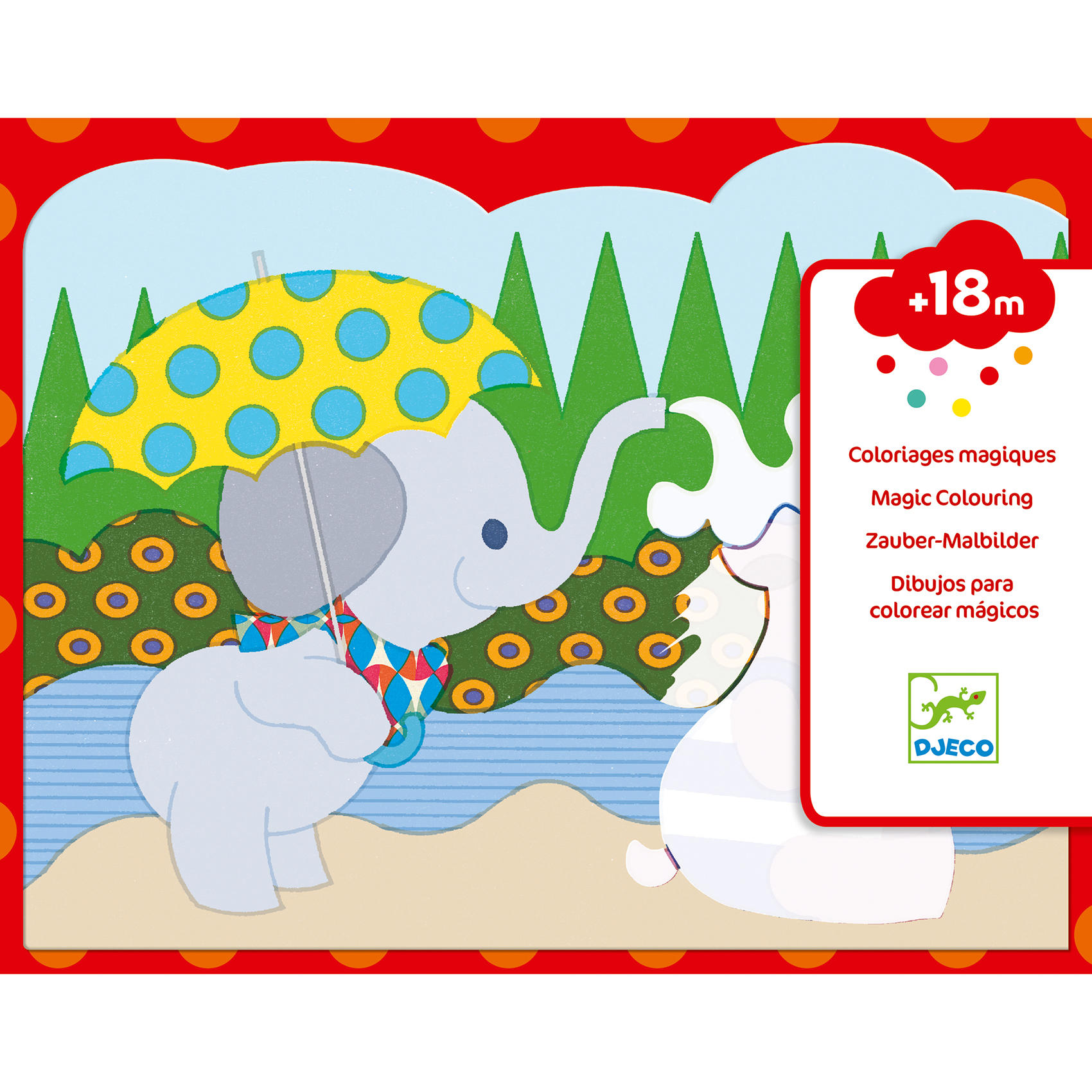 Magické vyfarbovanie vodou Ukrytí vonku