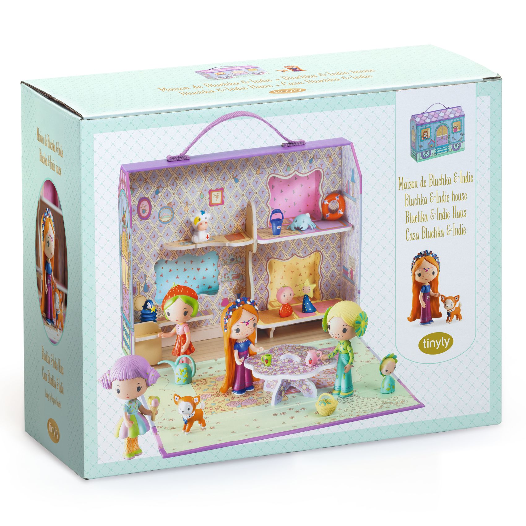 Tinyly figúrky Bluchka & psík Indie v maringotke