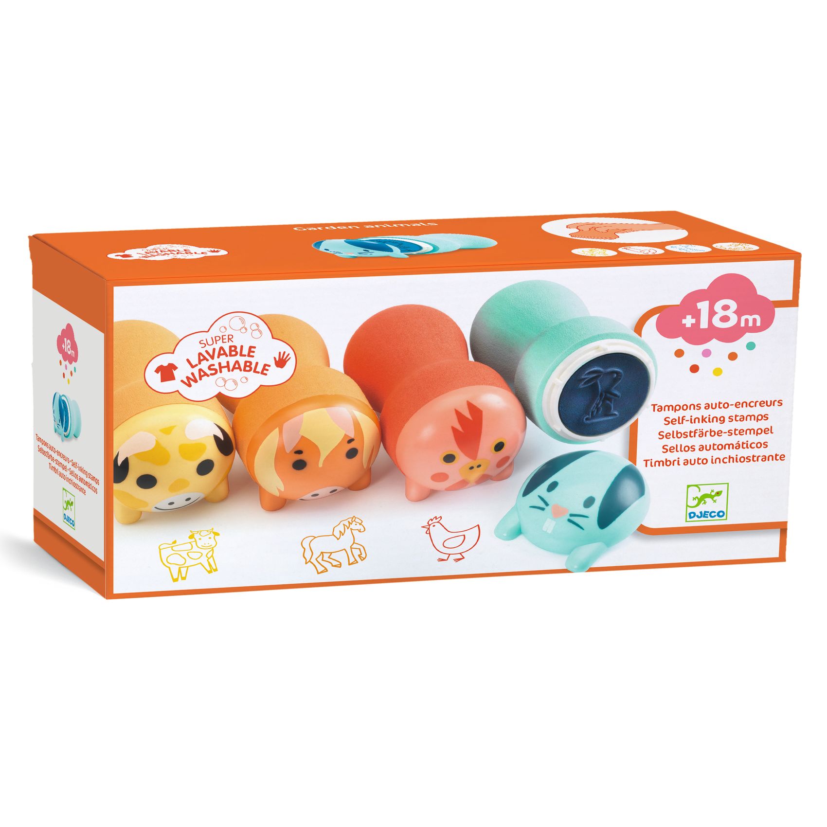 Samonamáčacie pečiatky pre najmenších Zvieratká z gazdovstva