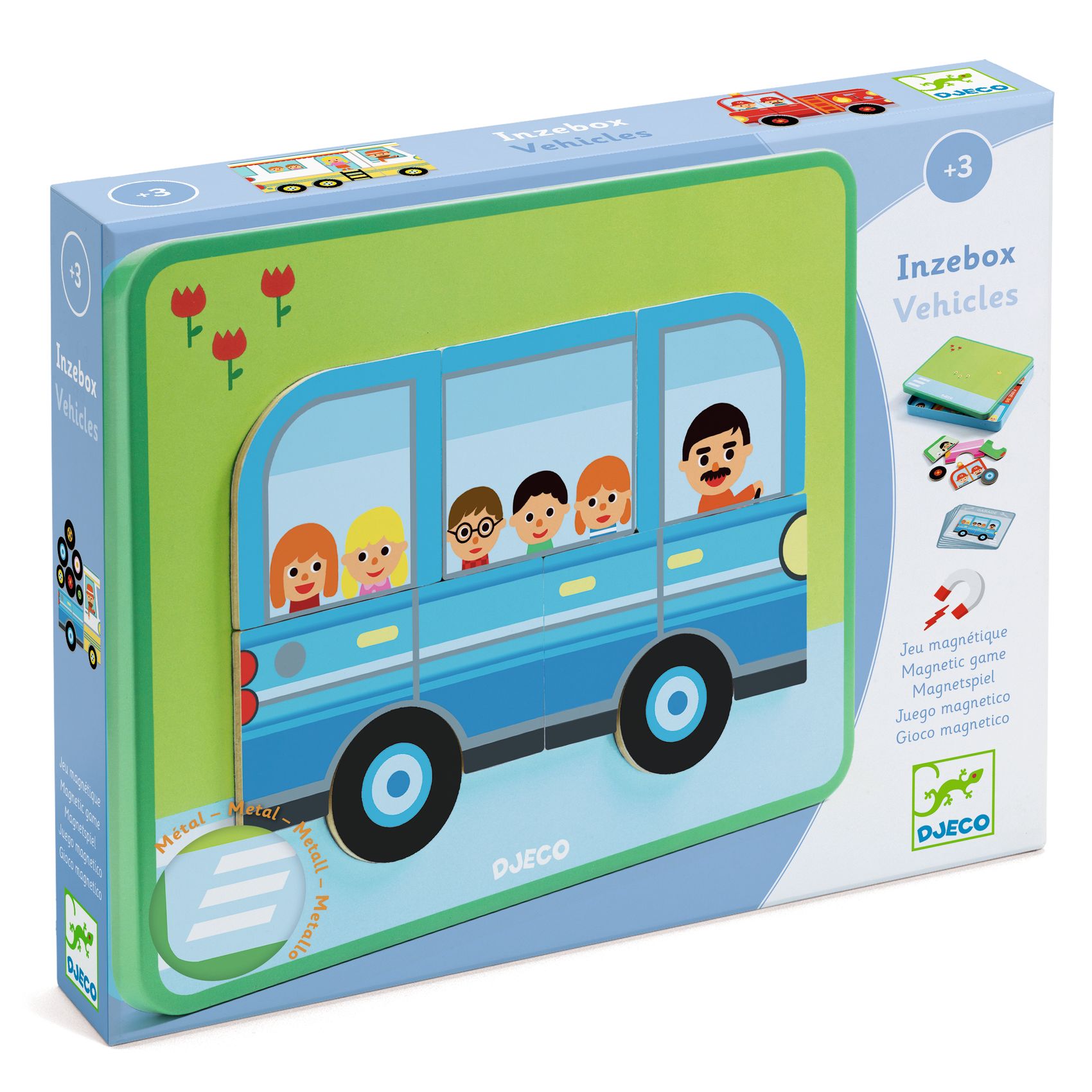 Magnetická skladačka Vozidlá