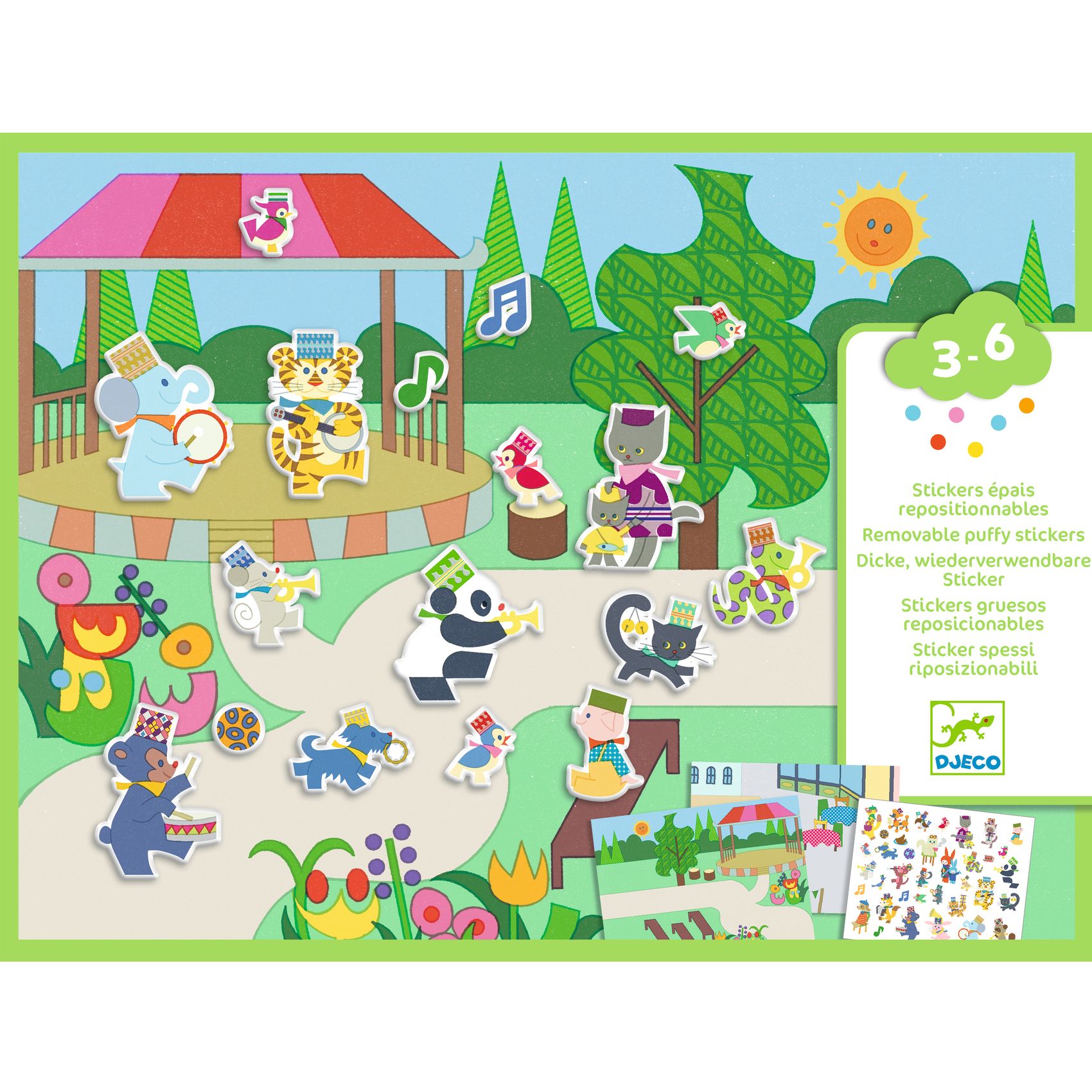 Odnímateľné samolepky Hudobný sprievod