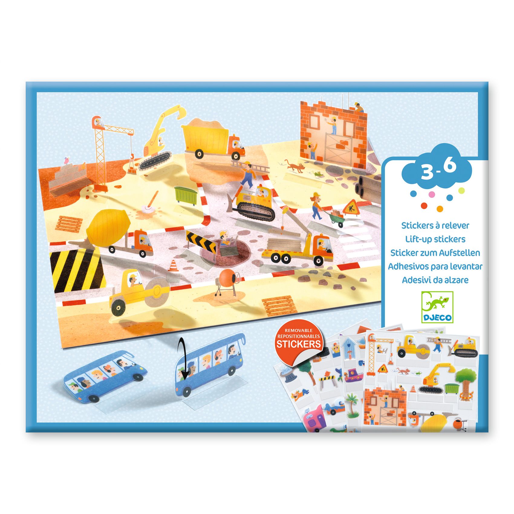 Zdvíhacie odnímateľné samolepky Vozidlá