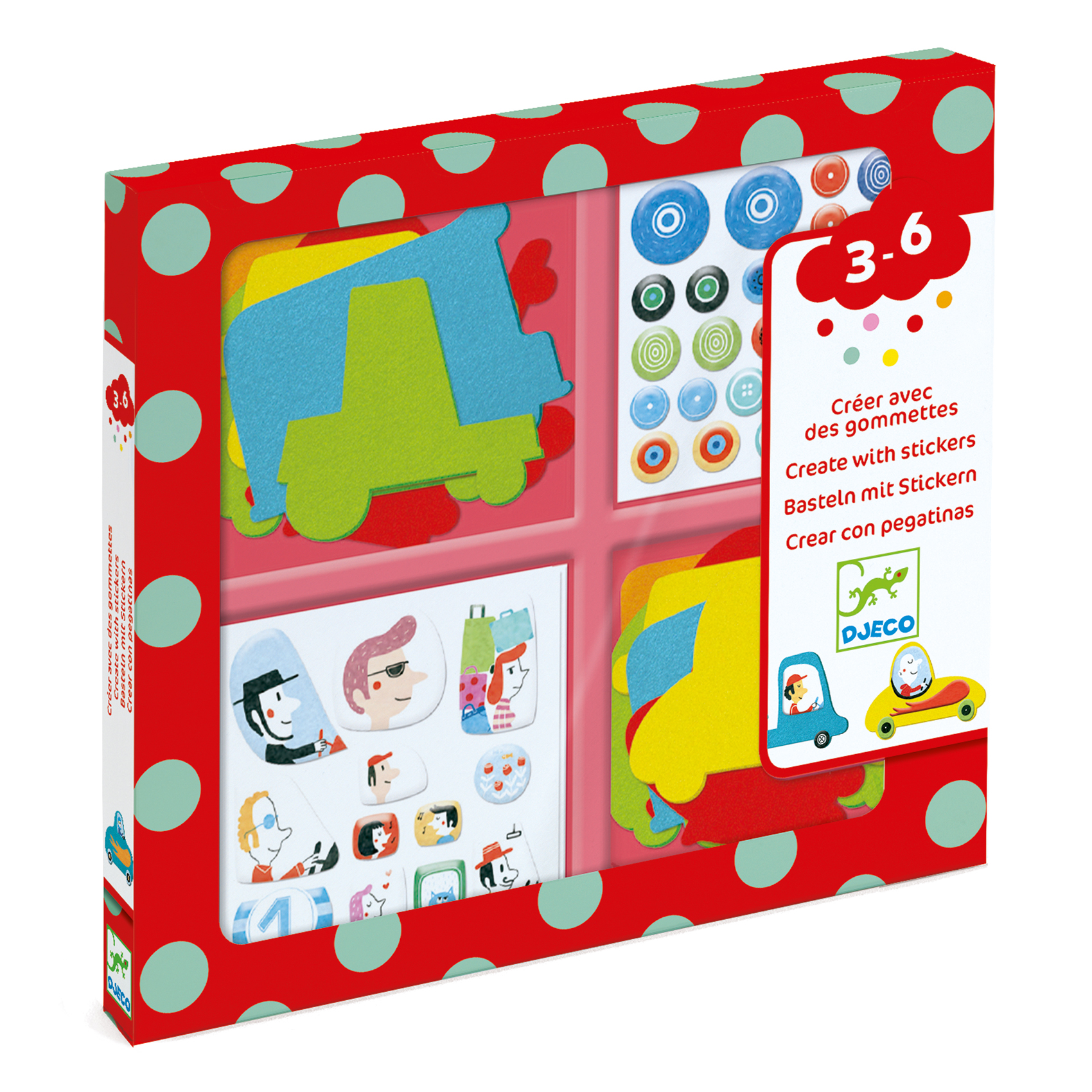 Tvorenie so samolepkami Autíčka