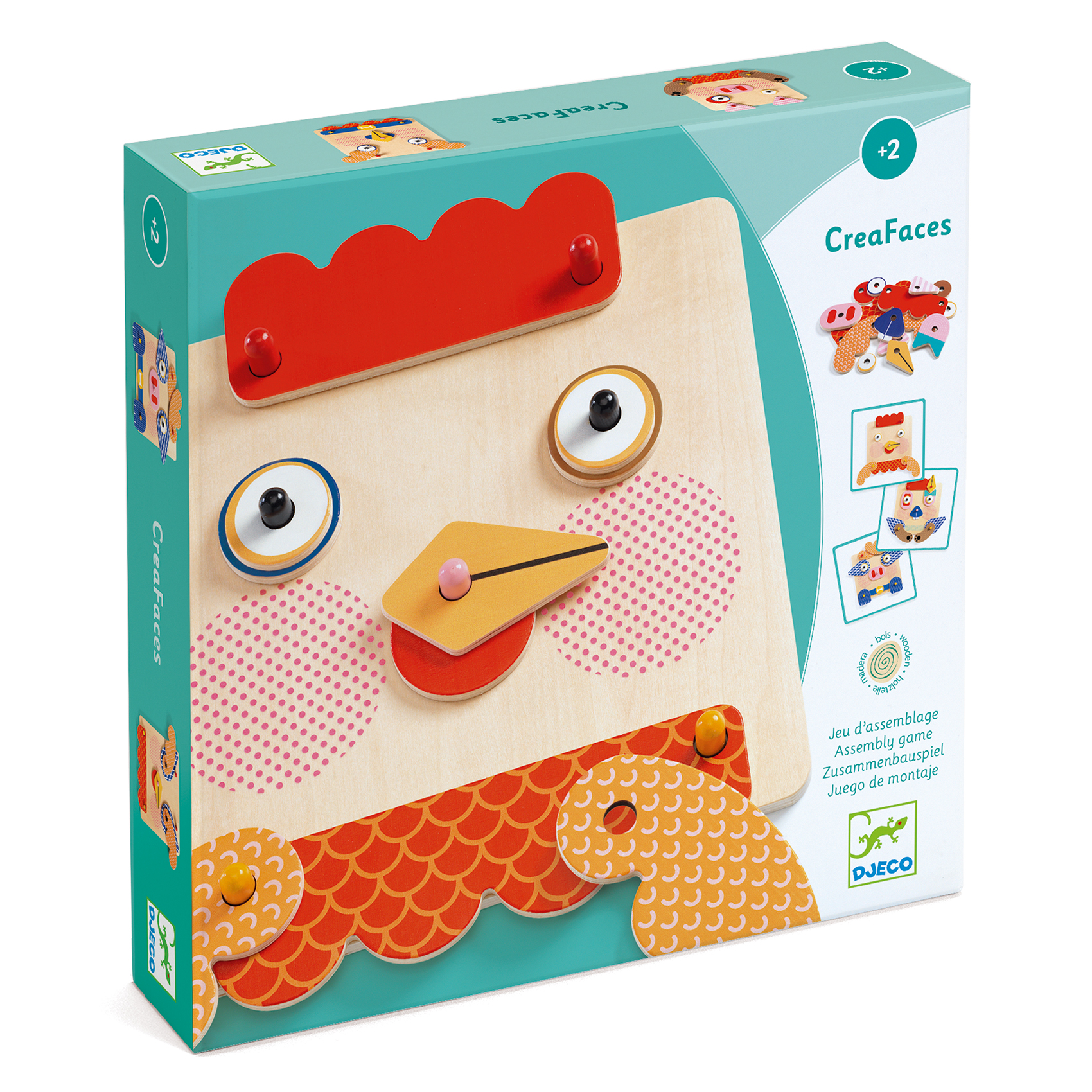 Drevená skladačka CreaFaces