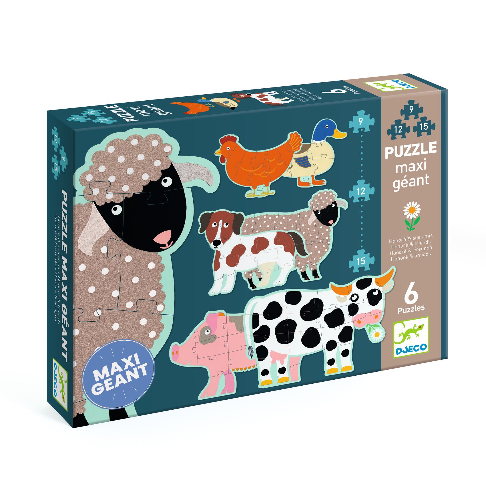 Obrovské puzzle Zvieratká 72 ks