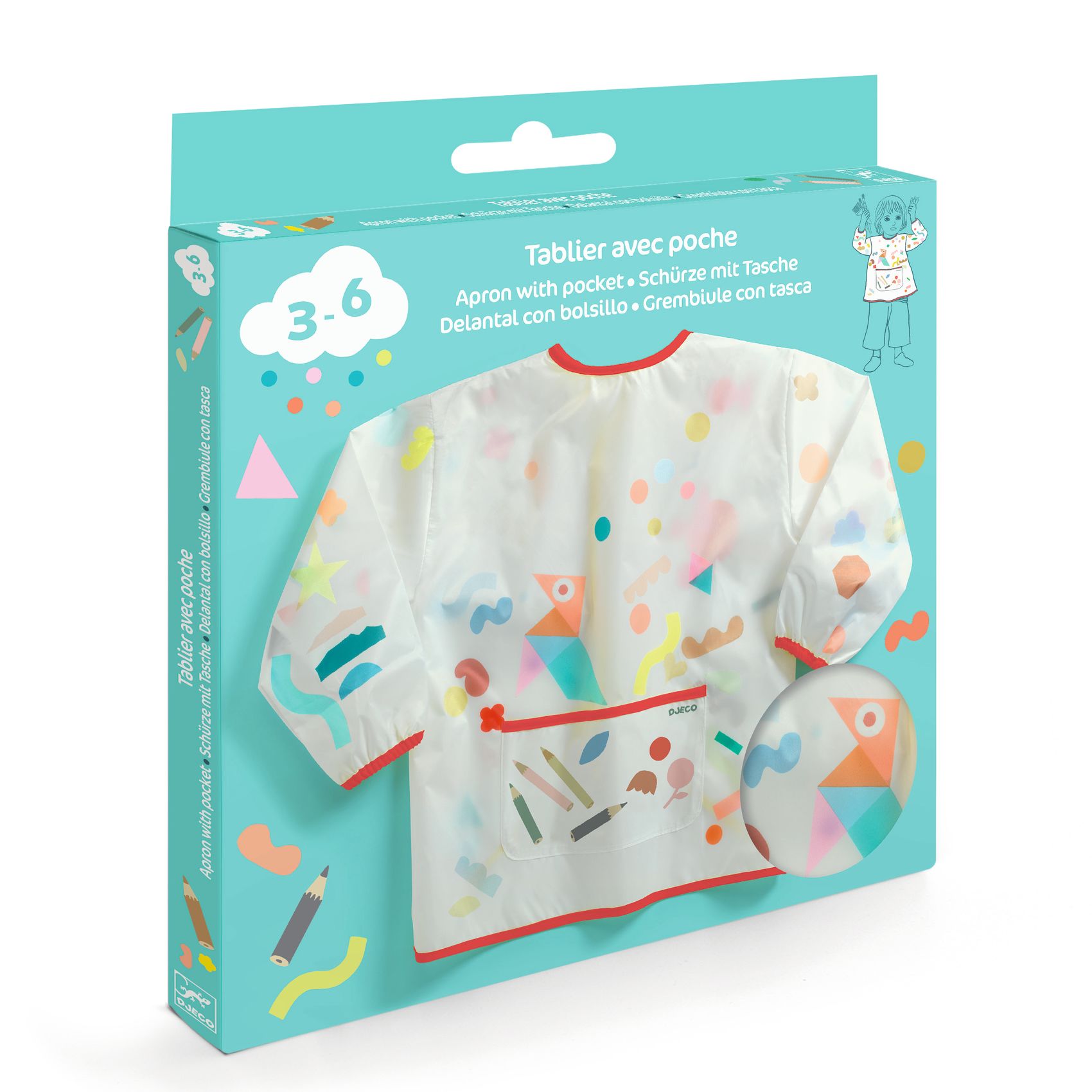 Detská zásterka s vreckom