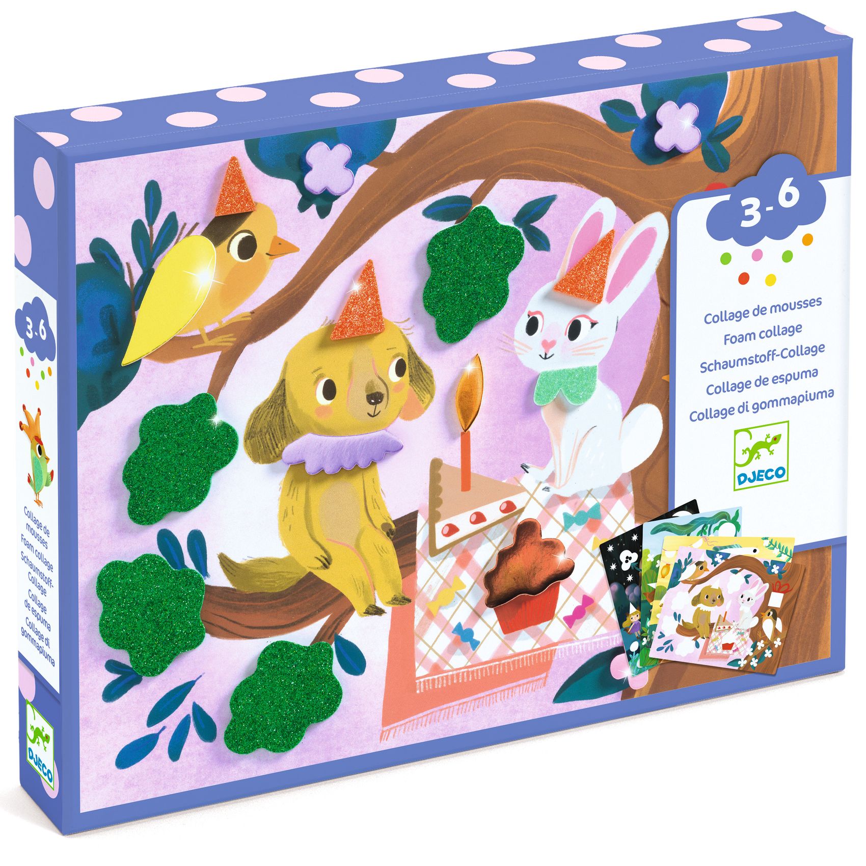 Penové koláže Trblietavé oslavy