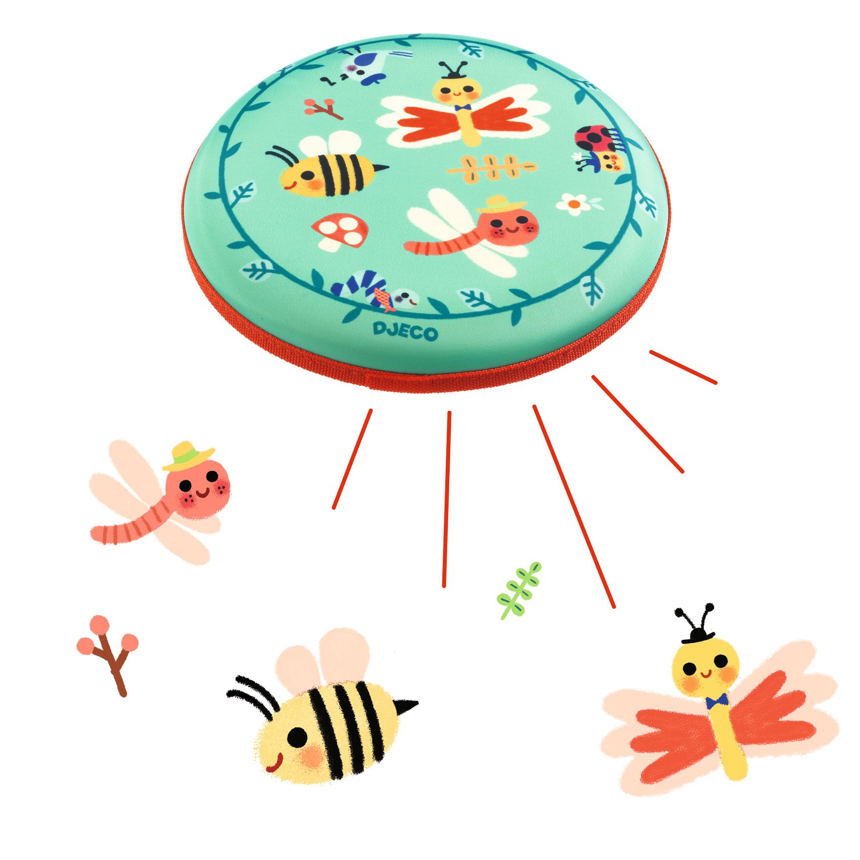 Lietajúci tanier Roztomilý hmyz