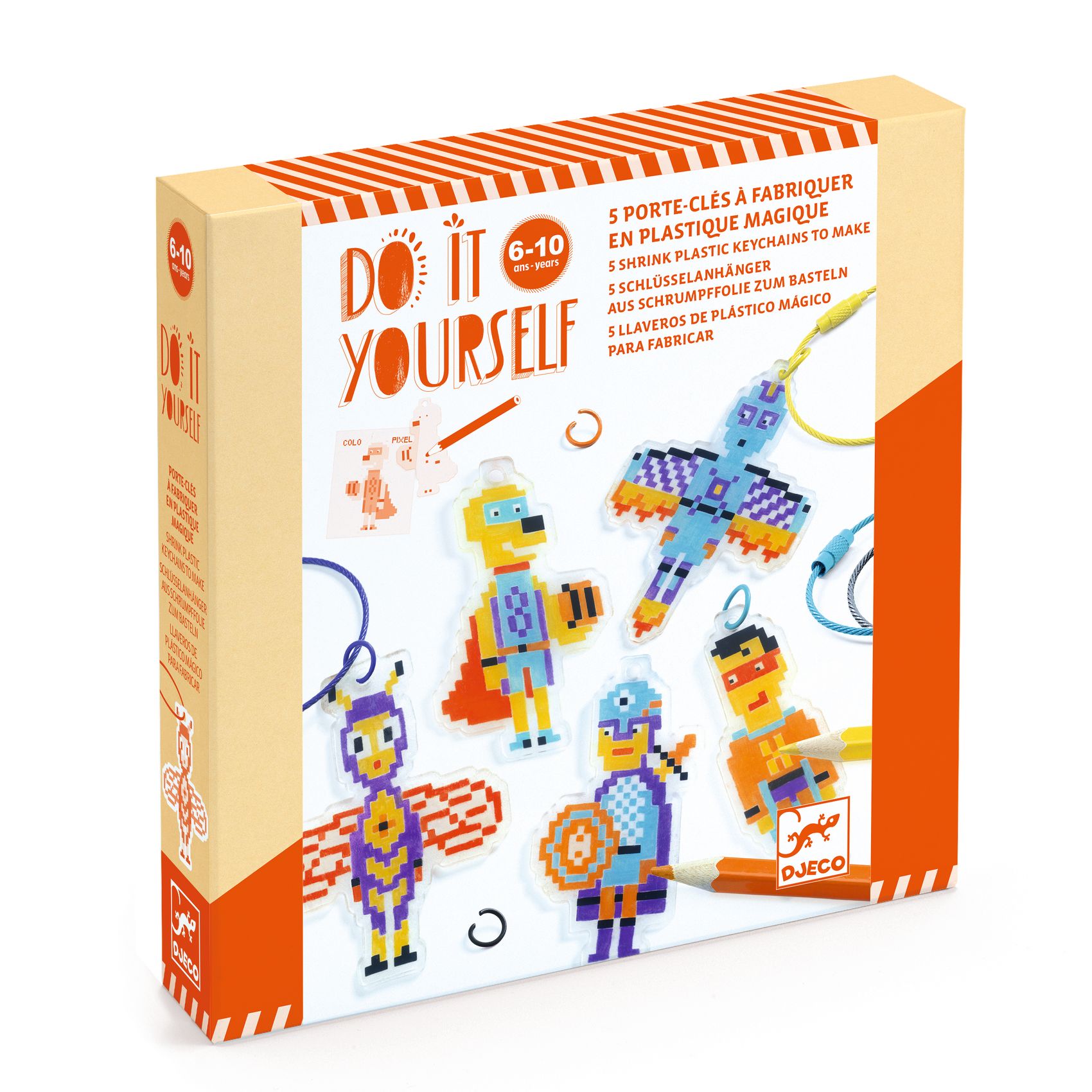 DIY Vyrob si sám Hrdinovia Pixel Art