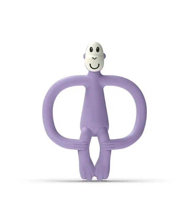 HRYZÁTKO A ZUBNÁ KEFKA MATCHSTICK MONKEY TEETHER PURPLE